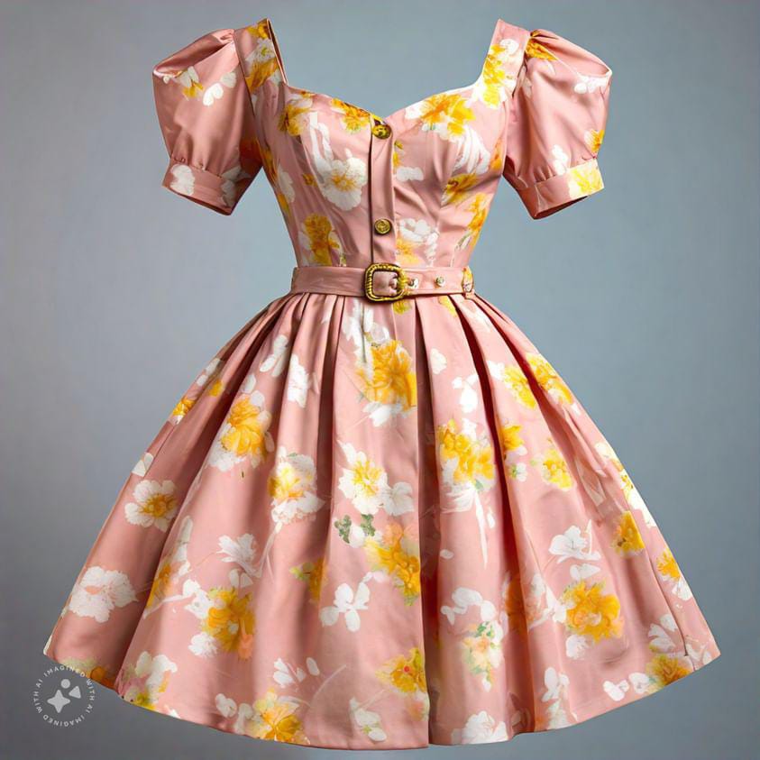 Vintage Garden Party Dress