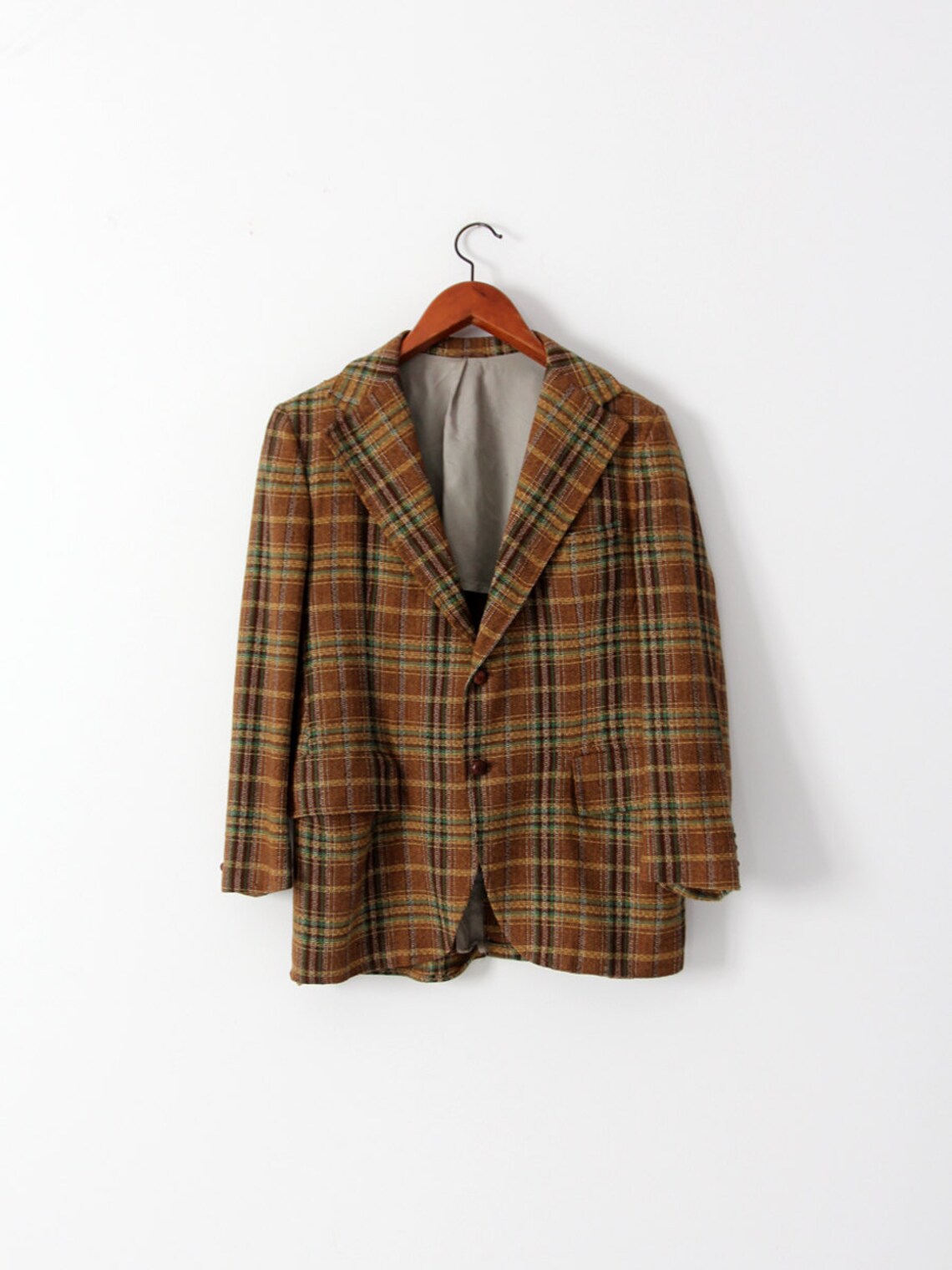 Vintage Checked Blazer