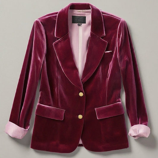 Retro Velvet Blazer