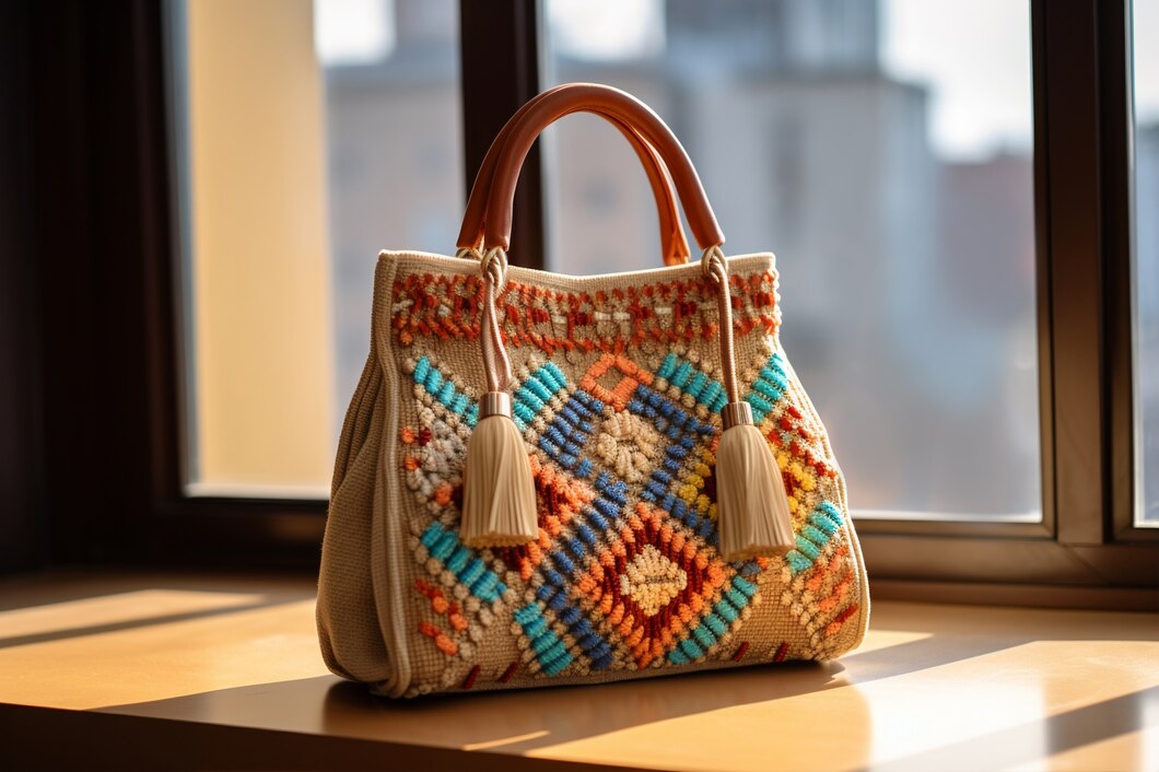 Colorful Knitted Bags
